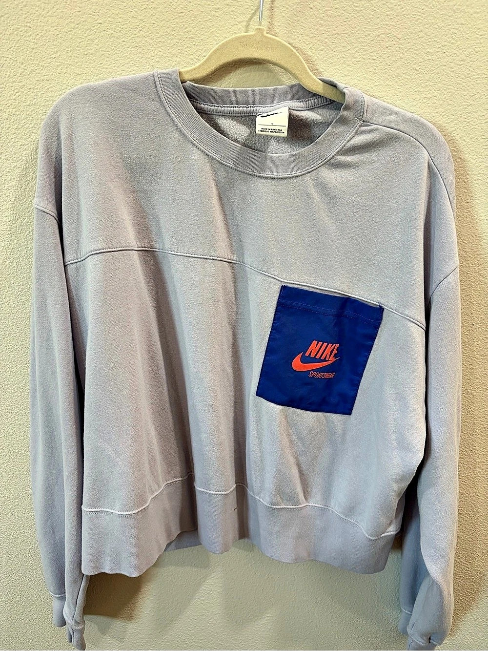 Nike Crewneck Sweatshirt in Gray Size XL